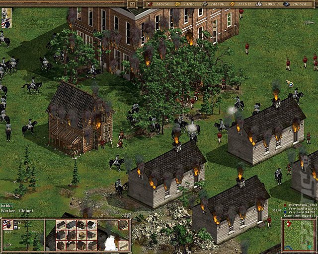American Conquest: Divided Nation - PC Screen