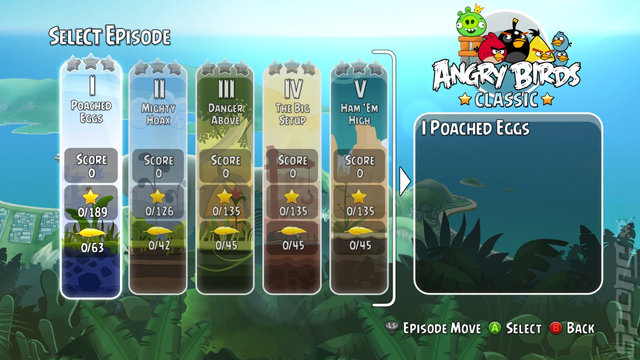 Angry Birds Trilogy - Xbox 360 Screen