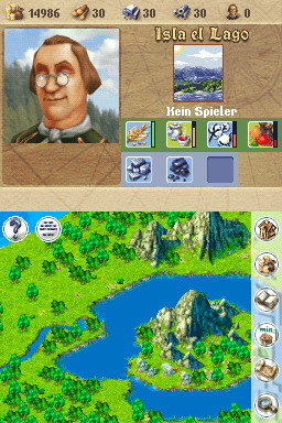 Anno 1701: Dawn of Discovery - DS/DSi Screen