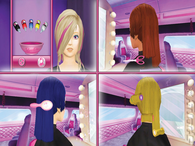 Barbie: Jet, Set & Style  - Wii Screen