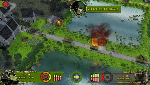 BBC Battlefield Academy - PSP Screen