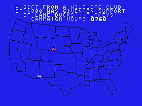 Campaign '84 - Colecovision Screen
