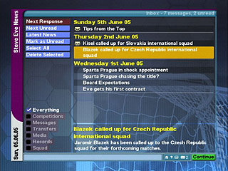 Championship Manager 2006 - PSP Screen