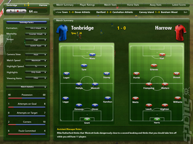 Championship Manager 2010 - PC Screen