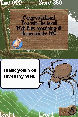 Charlotte's Web - DS/DSi Screen