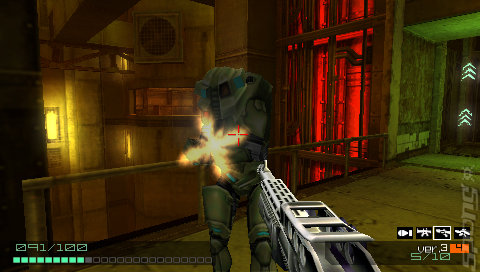 Coded Arms Contagion - PSP Screen