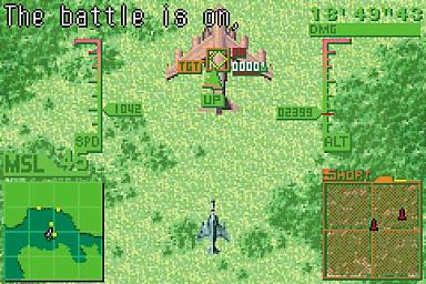 Deadly Skies - GBA Screen