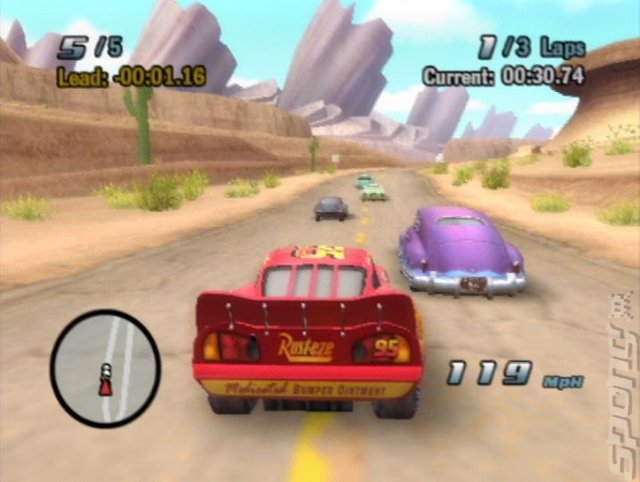 Disney Presents a PIXAR film: Cars - GameCube Screen