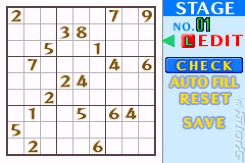 Dr Sudoku - GBA Screen