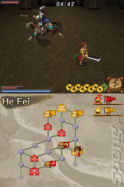 Dynasty Warriors DS: Fighters Battle - DS/DSi Screen