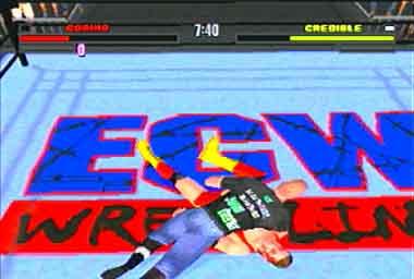 Extreme Championship Wrestling - PlayStation Screen