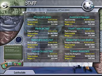 Euro Club Manager 03/04 - PC Screen