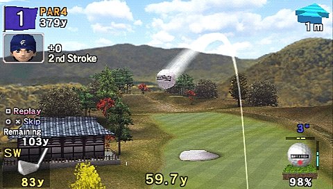 Everybody's Golf - PSP Screen