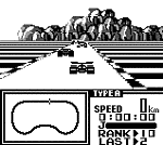 F1 Race - Game Boy Screen