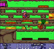 Flintstones Burger Time in Bedrock - Game Boy Color Screen