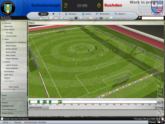 Football Manager 2009 - PC Screen