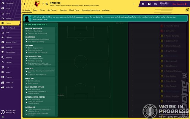 Football Manager 2019 - PC Screen