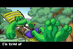 Frogger's Journey: The Forgotten Relic - GBA Screen