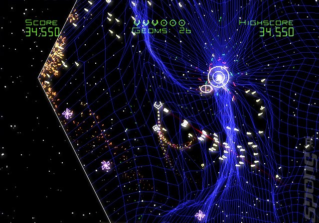 Geometry Wars: Galaxies - Wii Screen