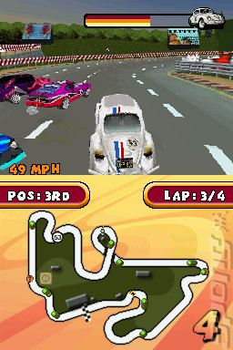 Herbie: Rescue Rally - DS/DSi Screen