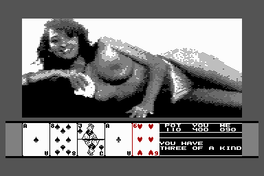 Hollywood Poker - C64 Screen