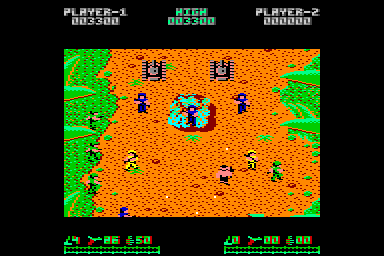 Ikari Warriors - C64 Screen
