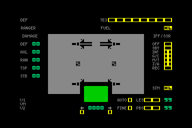 Interdictor Pilot - C64 Screen