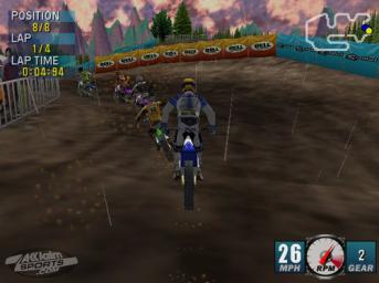 Jeremy McGrath Super Cross 2000 - Dreamcast Screen