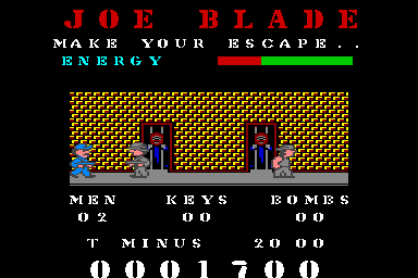 Joe Blade - C64 Screen