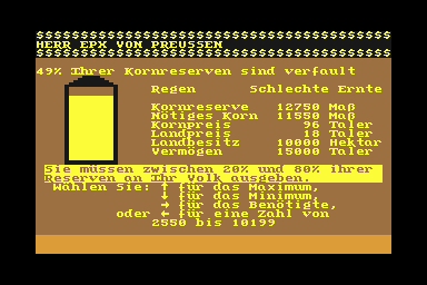 Kaiser - C64 Screen