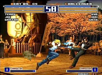 The King of Fighters 2002 & 2003 - PS2 Screen