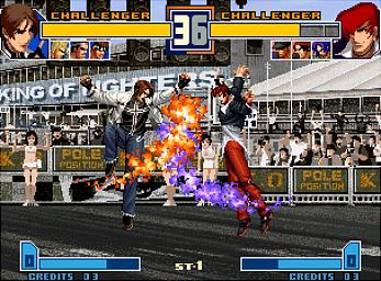 The King of Fighters 2000 & 2001 - PS2 Screen