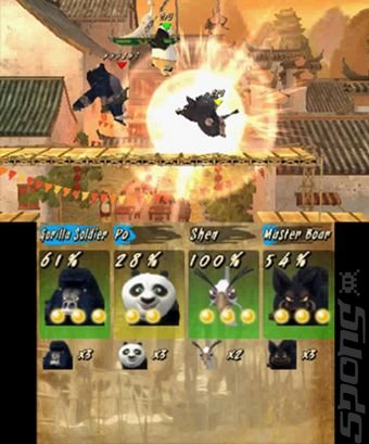 Kung Fu Panda: Showdown of Legendary Legends - 3DS/2DS Screen