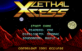 Lethal Xcess - Amiga Screen