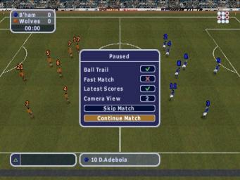 LMA Manager 2002 - PlayStation Screen