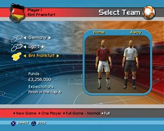 LMA Manager 2004 - Xbox Screen