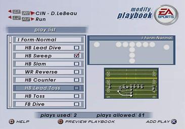 Madden NFL 2003 - PS2 Screen