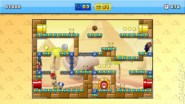 Mario vs. Donkey Kong: Tipping Stars - Wii U Screen