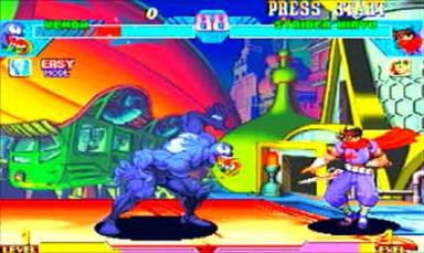 Marvel Vs. Capcom - PlayStation Screen