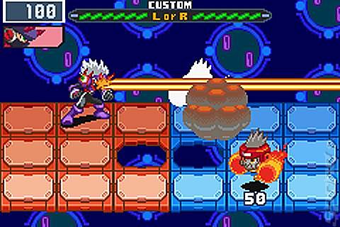 Mega Man Battle Network 6: Cybeast Gregar - GBA Screen