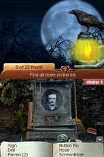 Midnight Mysteries: The Edgar Allan Poe Conspiracy - DS/DSi Screen