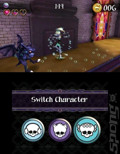 Monster High: 13 Wishes: The Official Game - 3DS/2DS Screen