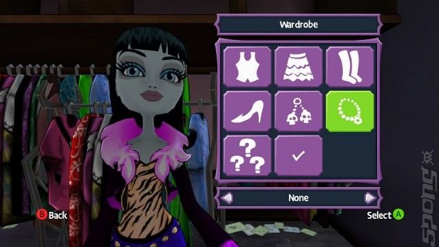 Monster High: New Ghoul in School - Xbox 360 Screen