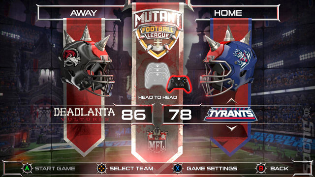 Mutant Football League: Dynasty Edition - Switch Screen