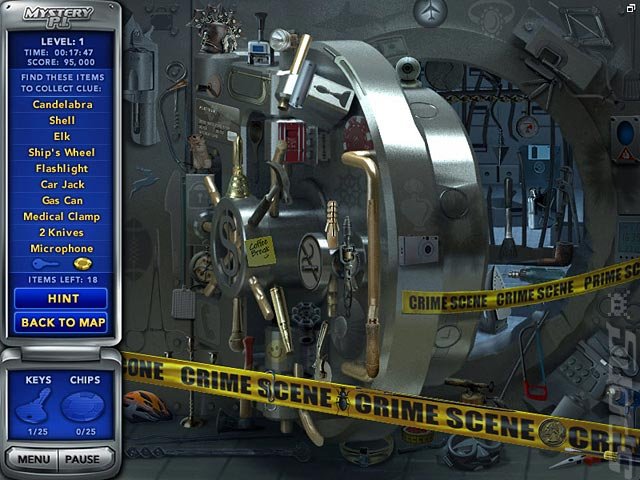 Mystery P.I. Hidden Object Collection - PC Screen