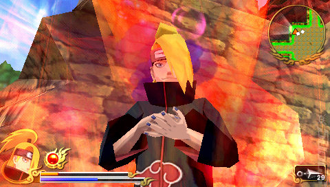 Naruto Shippuden: Legends: Akatsuki Rising - PSP Screen