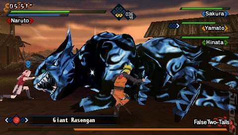 Naruto Shippuden: Kizuna Drive - PSP Screen