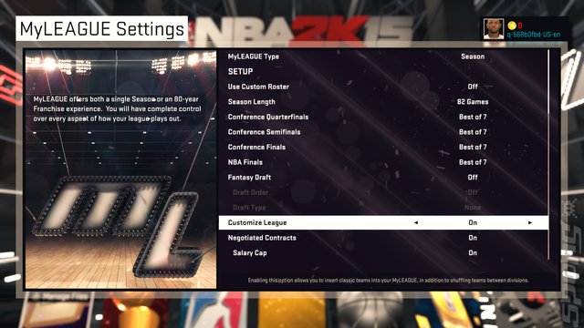 NBA 2K15 - PC Screen