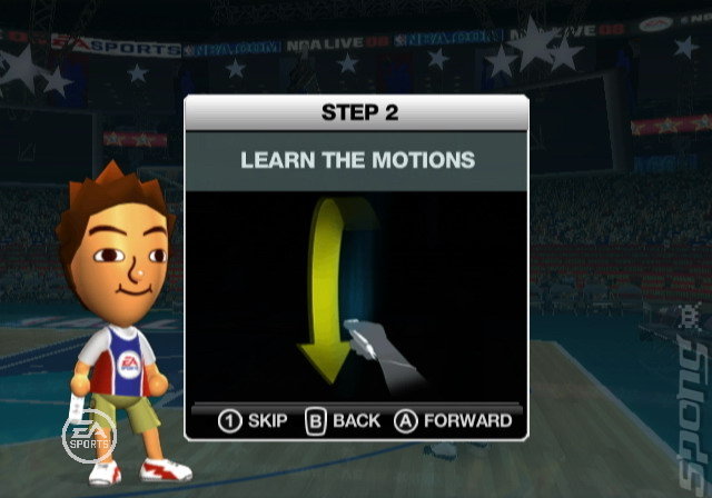 NBA Live 08 - Wii Screen