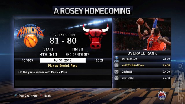 NBA Live 14 - PS4 Screen
